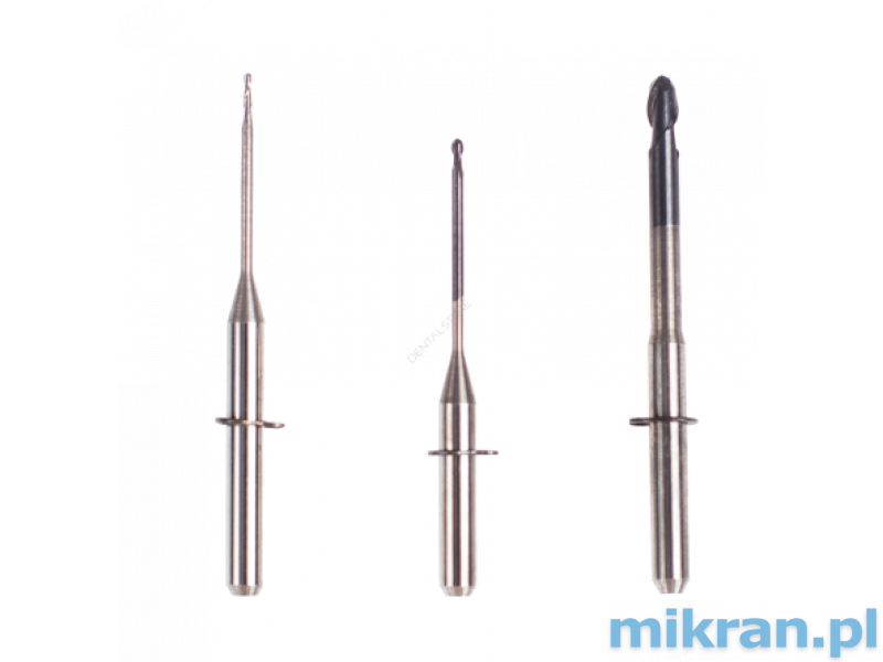 Wieland type DLC zirconia milling drill