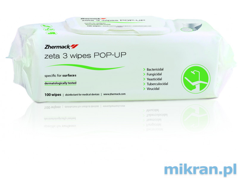 Zeta 3 Wipes POP-UP 100pcs Wipes for disinfection
