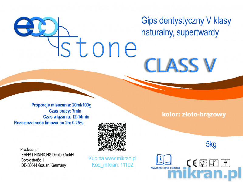 Gypsum V class Eco Stone gold-brown 5 kg