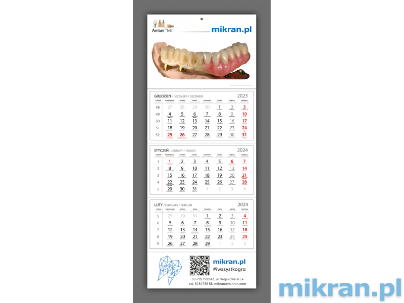 Mikran.pl calendar 2024 - FREE - add a maximum of 2 calendars to your order