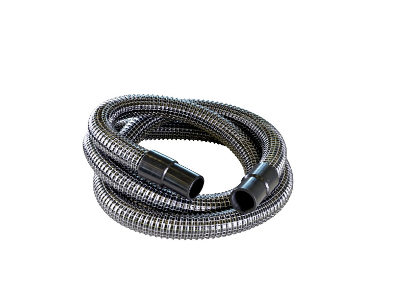 Suction hose for extractor hood 3m + 2 end connectors
