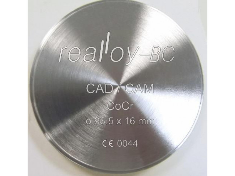 Realloy BC - CoCr milling disc 98.5 x 13.5 mm