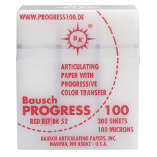 Bausch PROGRESS articulating paper 100 µ red BK 52