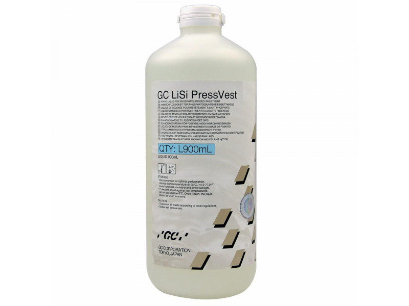 GC LiSi PRESS VEST liquid 900 ml - Liquid sensitive to low temperature - shipping in winter at the customer's risk.