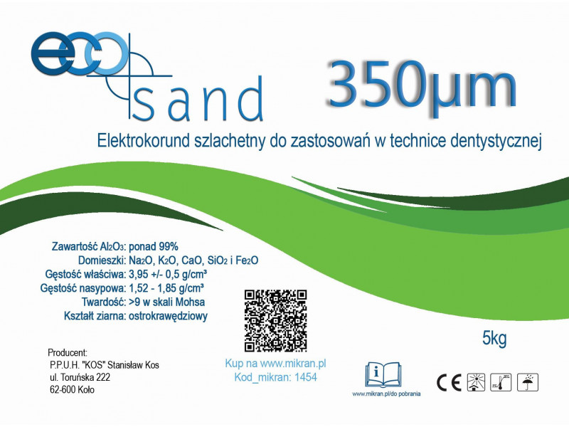 Prosthetic sand 350 µm 5 kg