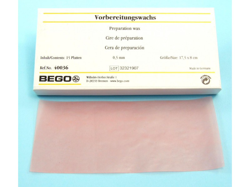 BEGO undercoating wax 0.5mm