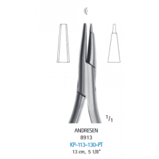 Concave-convex prosthetic forceps T.ANDERSEN KP-113-130-PT