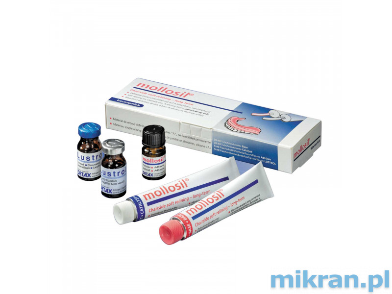 Mollosil 2x 30ml for relining dentures