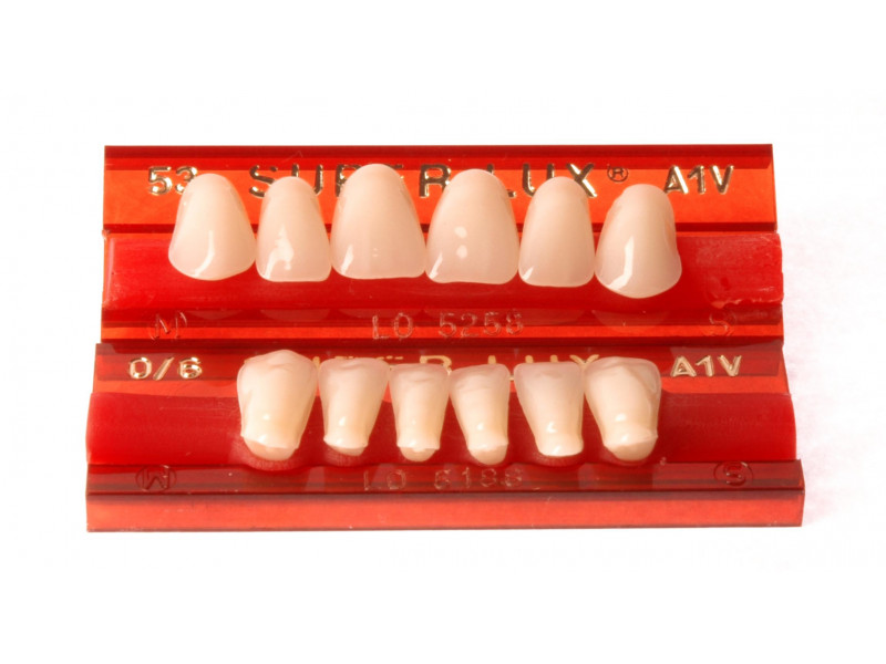 Major Super Lux anterior teeth 6 pcs