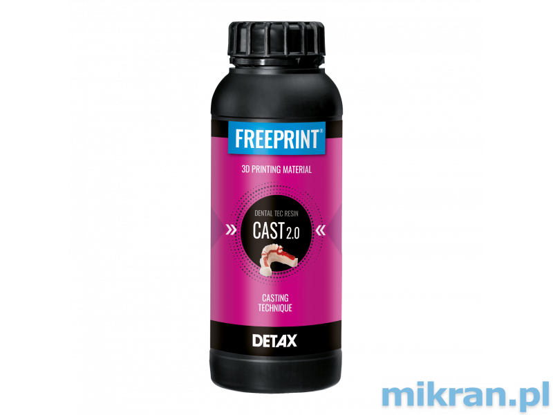 Detax resin Freeprint cast 2.0 500g