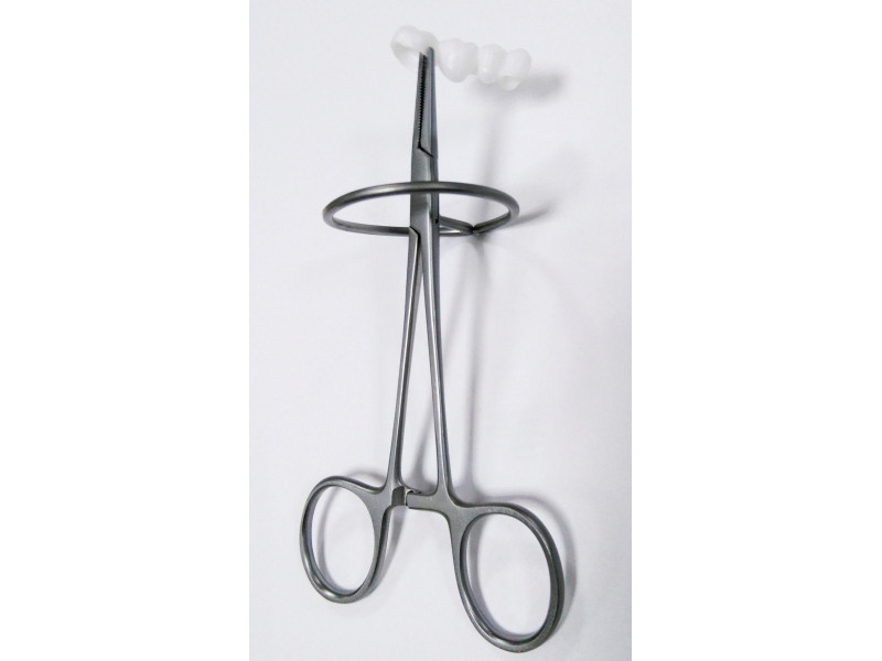 Pean forceps with support