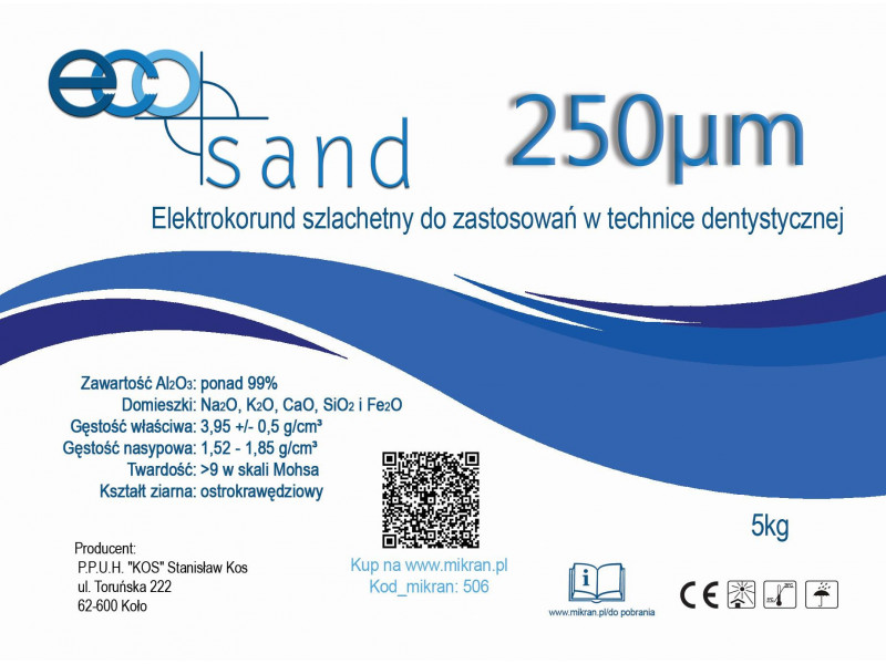 Prosthetic sand 250 μm 5 kg