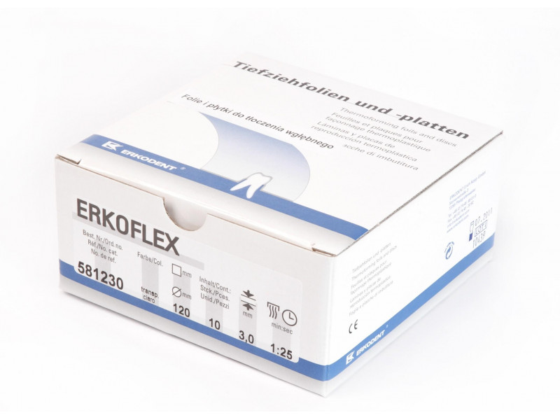 Erkoflex foil ■ 125mm x 125mm x 3.0mm 50 pieces