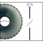 Plaster Cut saw blade, inner diameter: 20mm/outer: 75mm