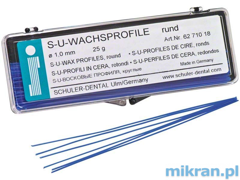 SU Round wax profiles 1.0 mm