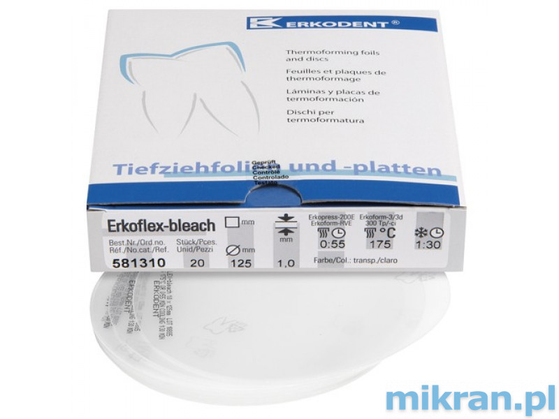 Erkoflex Bleach foil Ø 125mm x 1.0mm 20 pieces