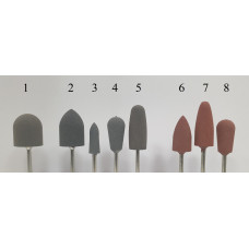 Gray or brown acrylic erasers